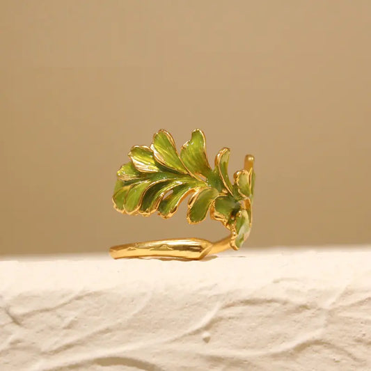 Anel de Folha Tricolor