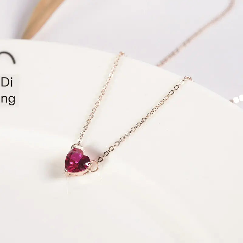 Colar com Pedra de Coração