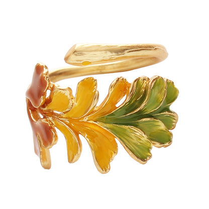 Anel de Folha Tricolor