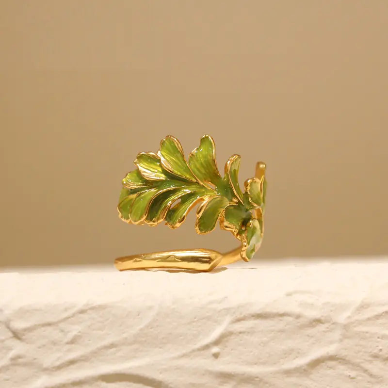 Anel de Folha Tricolor