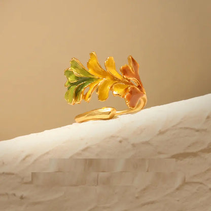 Anel de Folha Tricolor