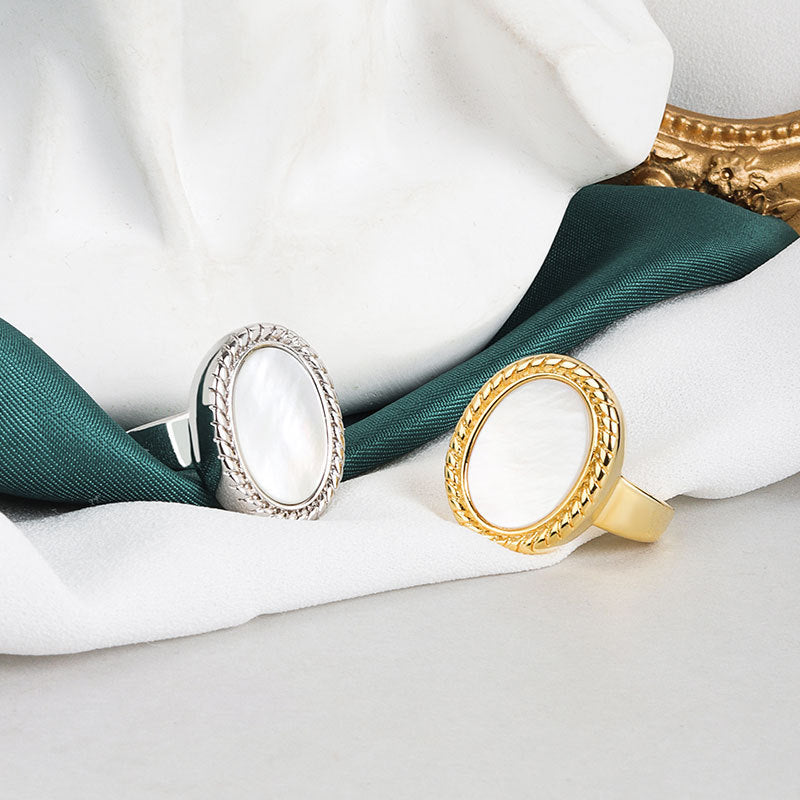 Anel Minimalista Oval