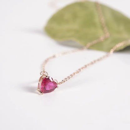 Colar com Pedra de Coração