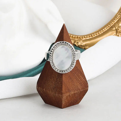 Anel Minimalista Oval